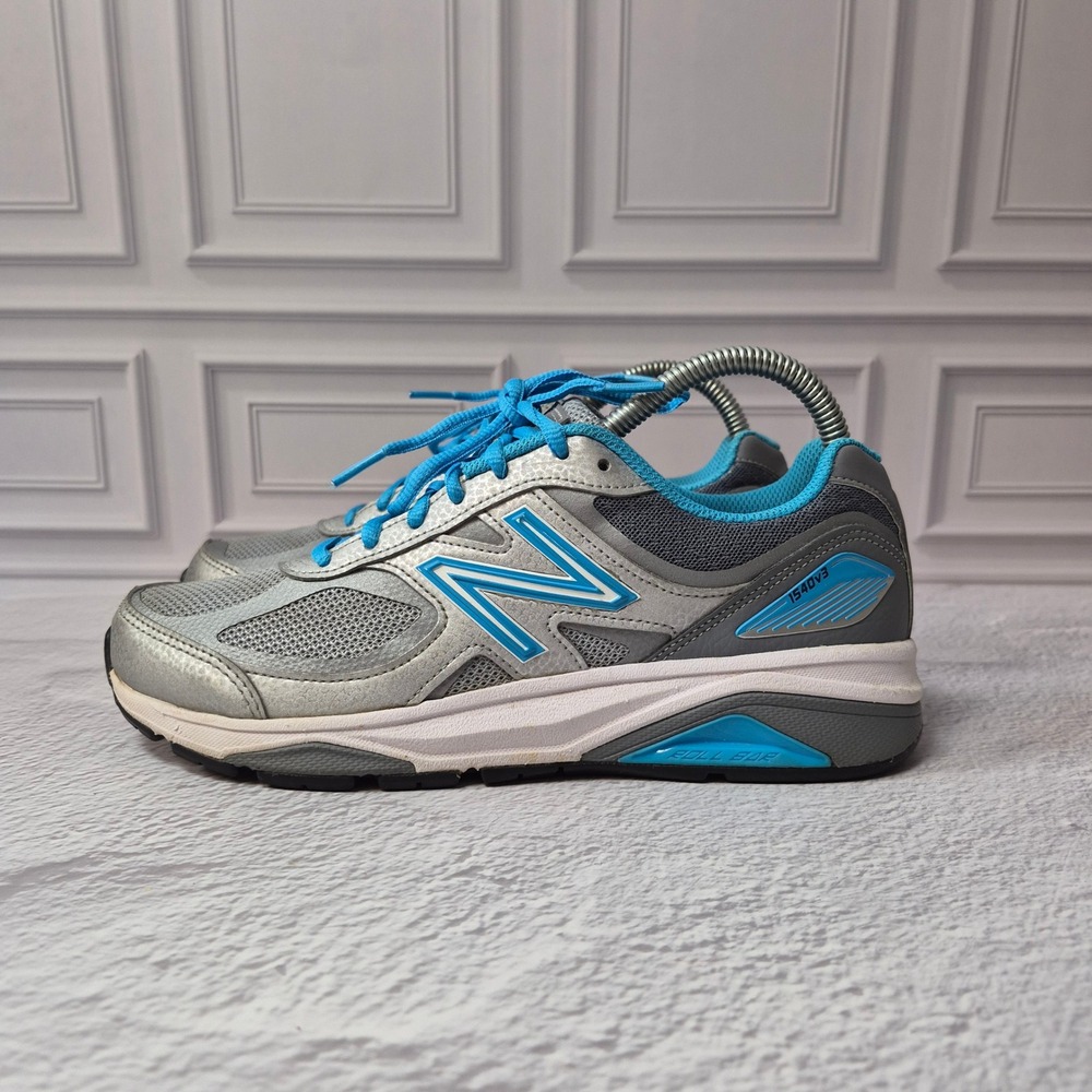 New Balance Womens 7.5 B 1540v3 Polaris Running Shoes‎ Gray Blue W1540SP3